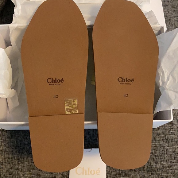 Chloe Woody Flat Mule Sandal in Lace - Picture 7 of 11